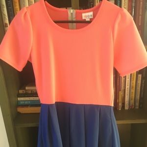 Two tone Lularoe Amelia dress